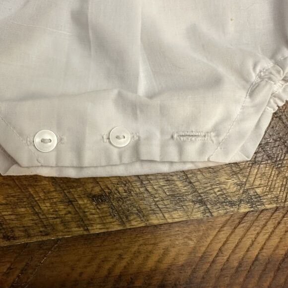 Vintage 1980s 6m Nanette Baby Boy One Piece Romper Rabbit Sailbot Embroidery - Picture 7 of 8